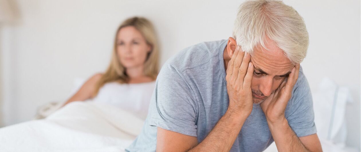 Dysfonctionnement de l'érection chez un homme après 60 ans